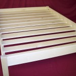 Solid Maple Platform Bed with Spaced Slats