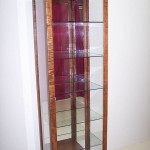 Solid Curly Maple Curio with mirrored back