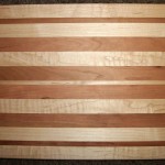 Solid American Maple & Cherry Hardwood Cutting Board