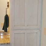 Distressed Finished Shaker Bathroom Storage Unit