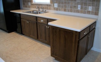 Sink, Counter, Backsplash and Cabinets