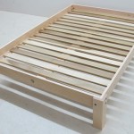 Full Size Platform Bed Hard Maple Polar Slats