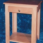 Solid Oak & Cherry with Natural Finish Night Stand