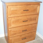Solid Maple Dresser with Ipswich Pine Stain with Flat Panel Drawer Fronts