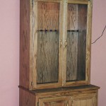 Oak Gun Cabinet