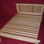 Solid Maple with Poplar Slats Shaker Bed