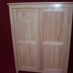 Solid Maple Armoire Flat Panel Doors