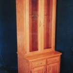 Solid Red Oak Gun Cabinet