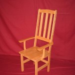 Stephens - Solid Ash Hardwood High Back Arm Chair
