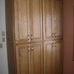 Utility Room Storage Cabinets - Oak