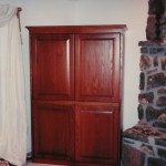 Solid Oak Armoire With Pocket Doors