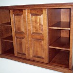 Curly Maple TV Cabinet – Closed