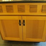 Solid Alder & Walnut Movable Island Flat Panel Doors