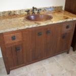 Solid Hardwood Rough Sawn Stain Vanity