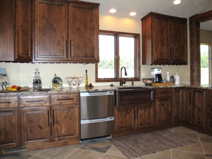 Alder Wood Kitchen Cabinets