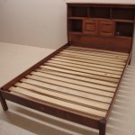 Custom Solid Maple Bed With Angled Headboard