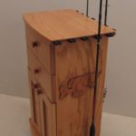 Custom Red Oak Fishing Rod Holder