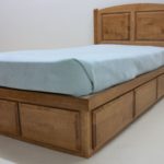 Raised Panel Curly Maple Bed