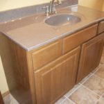 Red Oak Raised Panel Vanity