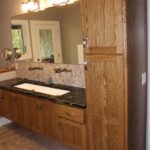 Custom Vanity With Linen Cabinet