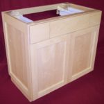 Flat Panel Cabinet With Paneled End
